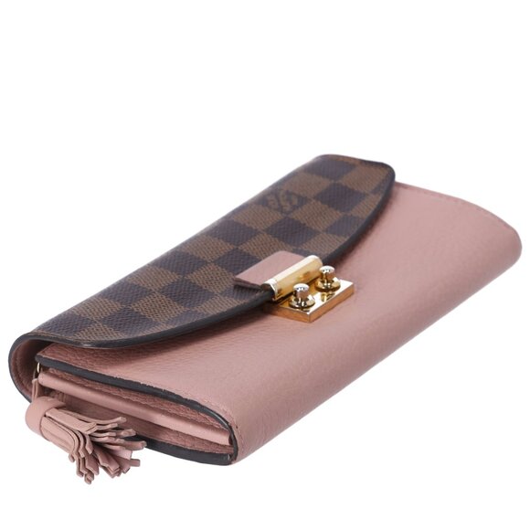 Louis Vuitton Croisette Damier Ebene Long Wallet N60215 Magnolia Pink - Picture 3 of 6